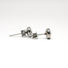 ESE 9196: S/S Bezel Set Cz Stud Earrings