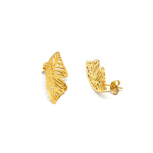 ESE 7633: All IPG Outlined Delicate Butterfly Wings Earrings