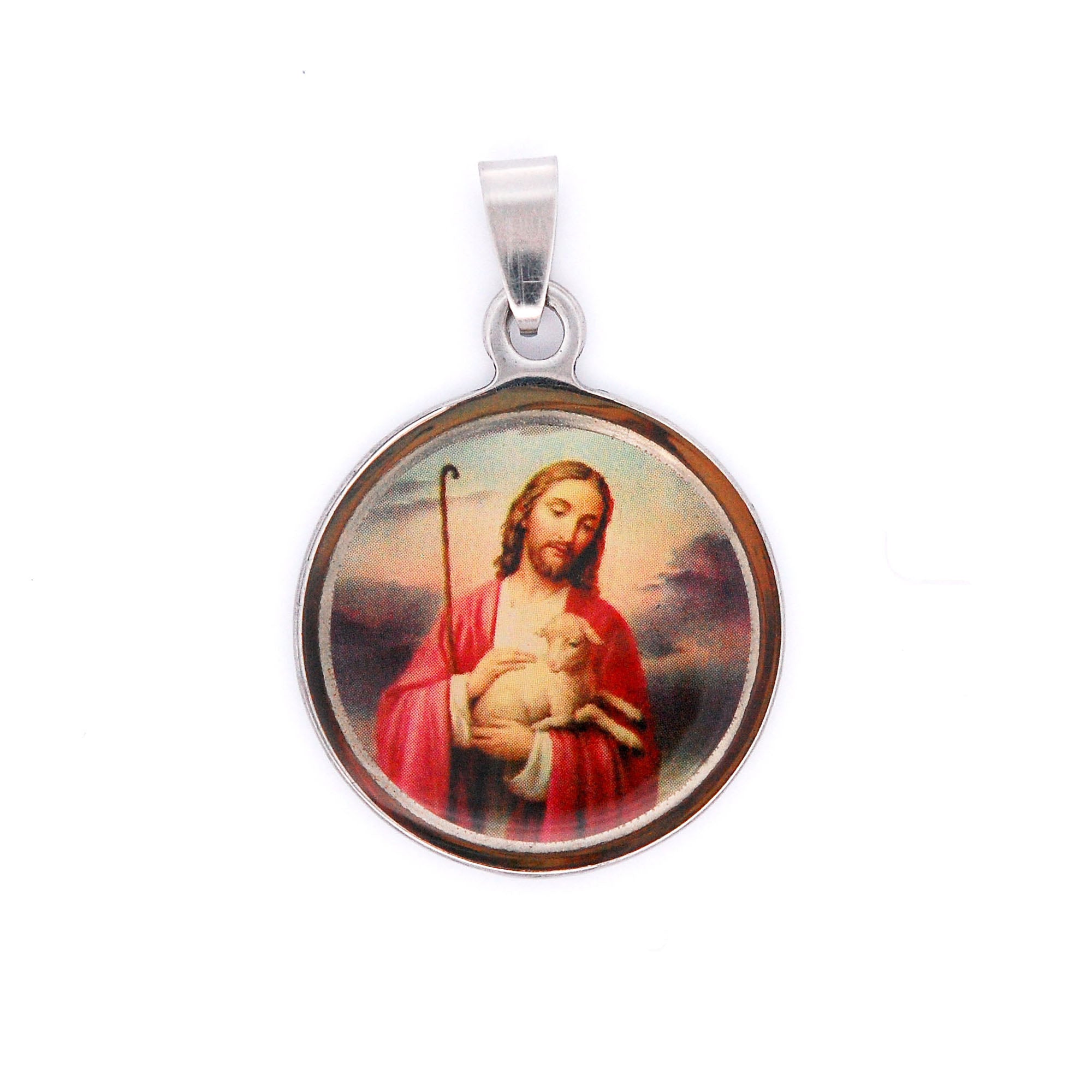 ESP 5424: Jesus Christ & The Lamb Circle Pendant