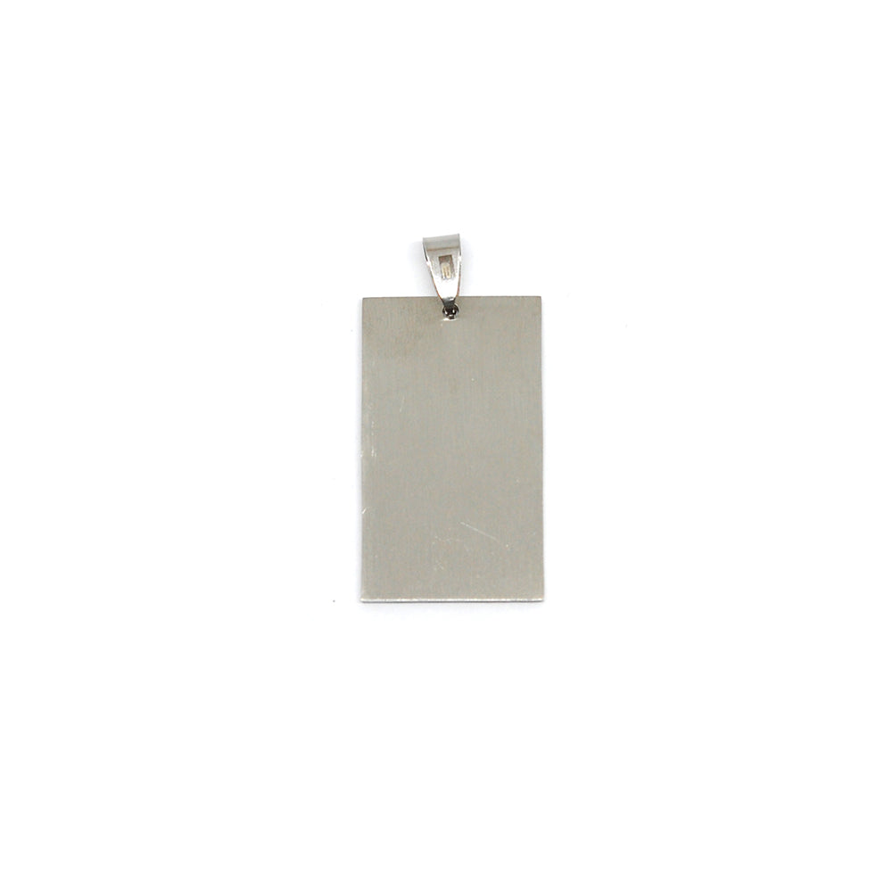 ESP 5461 : Large Sharp Rectangular Dog Tag w/ Free Face Engrave