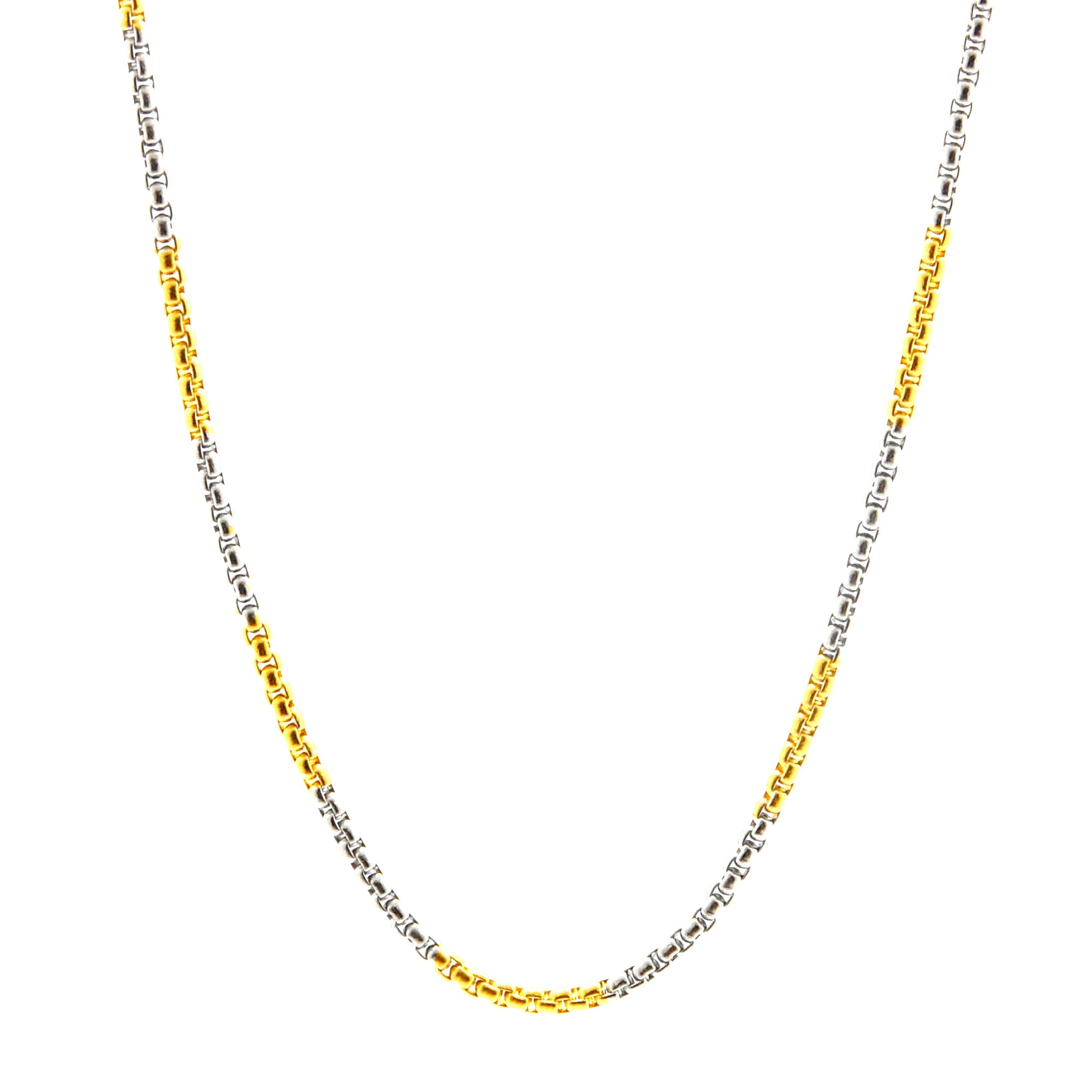 ESCH 5487: 18.5" 2-Tone Tight Non-Stretch Rolo Chain (1mm)