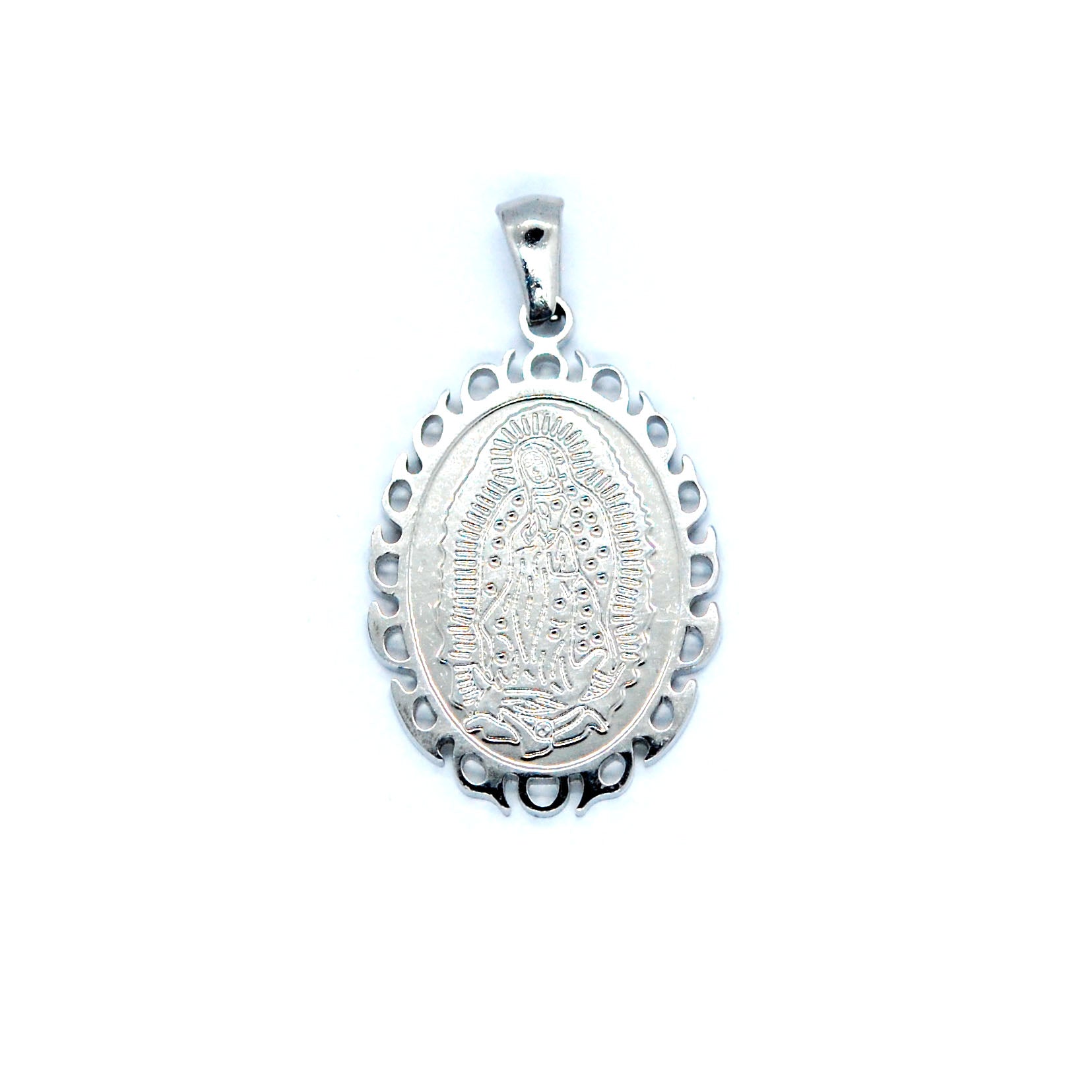 ESP 5633: Virgin Mary Oval Pendant w/ Sunny Sides