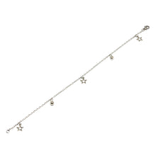 ESA 5700 : All Star Anklet w/ 2 Ball Charms