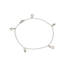 ESA 5700 : All Star Anklet w/ 2 Ball Charms
