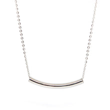 ESN 5701: Curved ID Bar Necklace w/ 18