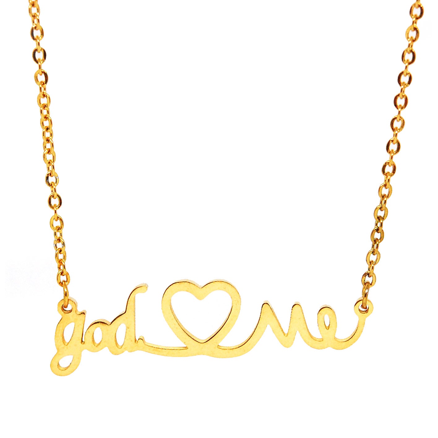 ESN 6025: All IPG "God Loves Me" Necklace