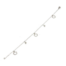 ESA 6357 : Cute 5-Petal Fat Flower & Balls Anklet