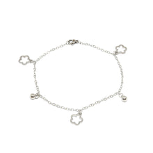 ESA 6357 : Cute 5-Petal Fat Flower & Balls Anklet
