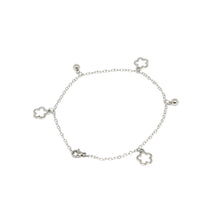 ESA 6357 : Cute 5-Petal Fat Flower & Balls Anklet