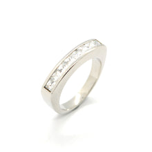 ESR 6621: Joanna Princess Cut Half Eternity Ring
