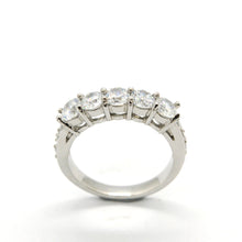 ESR 6622: Hannah 5 x 0.25 Carat Cubic Zirconia Half-Eternity Ring