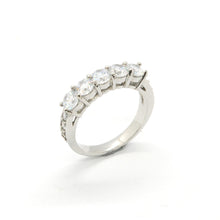 ESR 6622: Hannah 5 x 0.25 Carat Cubic Zirconia Half-Eternity Ring