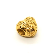 ESCM 6650: Emo Gold Plated P-Blet Tainted Heart Charm