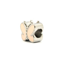 ESCM 6653: Fluttery Pink Enamel Butterfly Charm