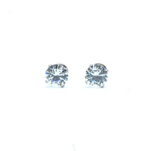 ESE 8156: Cece 5mm Circle Cz Studs w/ Baby Safe Chapita
