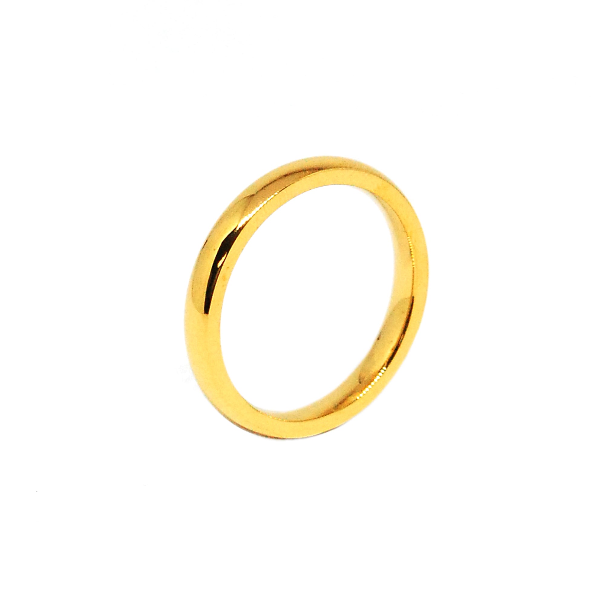 ESR 7816: Tessie Rounded Gold-Plated 3mm Band