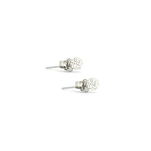 ESE 6805 : Cz Studded Circle Earrings (4mm)