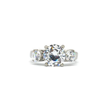 ESR 6832: Duchess 2-Carat Cz Ctr w/ 2x0.25-Carat Cz Sides Ring