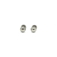 ESE 7685: Aira Half 4mm Circle Studs w/ Baby Safe Chapita