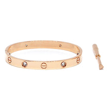 ESBG 7454: Hard Rose Gold-Plated 6.1mm 4-Drill Bangle w/ Free Screwdriver