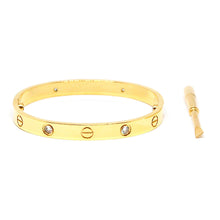ESBG 8108: Hard Gold-Plated 6.1mm 4-Drill Bangle w/ Free Screwdriver