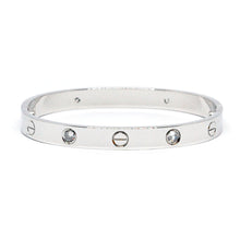 ESBG 7456: Hard S/S 6.1mm 4-Drill Bangle w/ Free Screwdriver