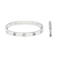 ESBG 7456: Hard S/S 6.1mm 4-Drill Bangle w/ Free Screwdriver