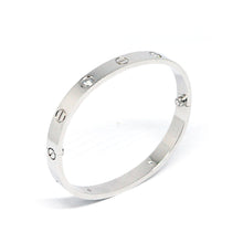 ESBG 7456: Hard S/S 6.1mm 4-Drill Bangle w/ Free Screwdriver