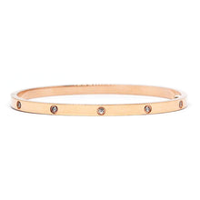 ESBG 7457: Hard Rose Gold 3.65mm 10-Drill Bangle w/ Free Screwdriver