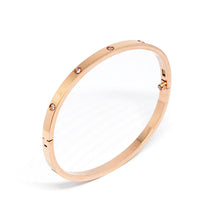 ESBG 7457: Hard Rose Gold 3.65mm 10-Drill Bangle w/ Free Screwdriver