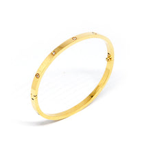 ESBG 8111: Hard Gold 3.65mm 10-Drill Bangle w/ Free Screwdriver