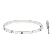 ESBG 7459: Hard S/S 3.65mm 10-Drill Bangle w/ Free Screwdriver