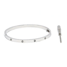 ESBG 7459: Hard S/S 3.65mm 10-Drill Bangle w/ Free Screwdriver