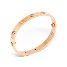 ESBG 7460: Hard Rose Gold 6.1mm 10-Drill Bangle w/ Free Screwdriver