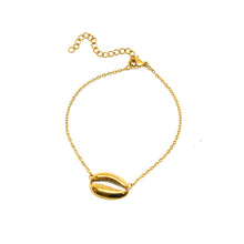 ESBL 7640:  All IPG Adjustable Minimalist Shell Bracelet