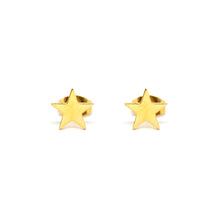 SET 7646: Gold Plated Simple Moon & Stars Necklace & Earrings Set