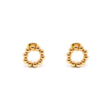 ESE 7697: All IPG Multi-Ball Circle Hoop Earrings (12mm)