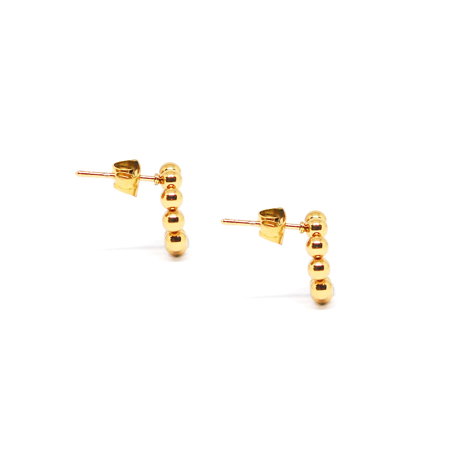 ESE 7697: All IPG Multi-Ball Circle Hoop Earrings (12mm)