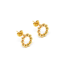 ESE 7697: All IPG Multi-Ball Circle Hoop Earrings (12mm)
