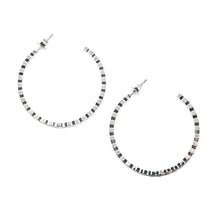 ESE 7707: Large Multi-Hexaball Hoop Earrings (33mm)