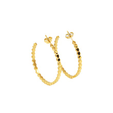 ESE 7708: All IPG Large Multi-Hexaball Hoop Earrings