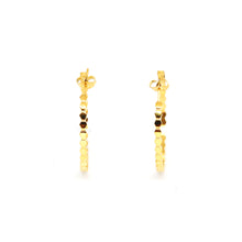 ESE 7708: All IPG Large Multi-Hexaball Hoop Earrings