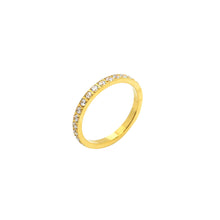 ESR 7841: Bridget Gold Plated Thin Single Band Eternity Ring