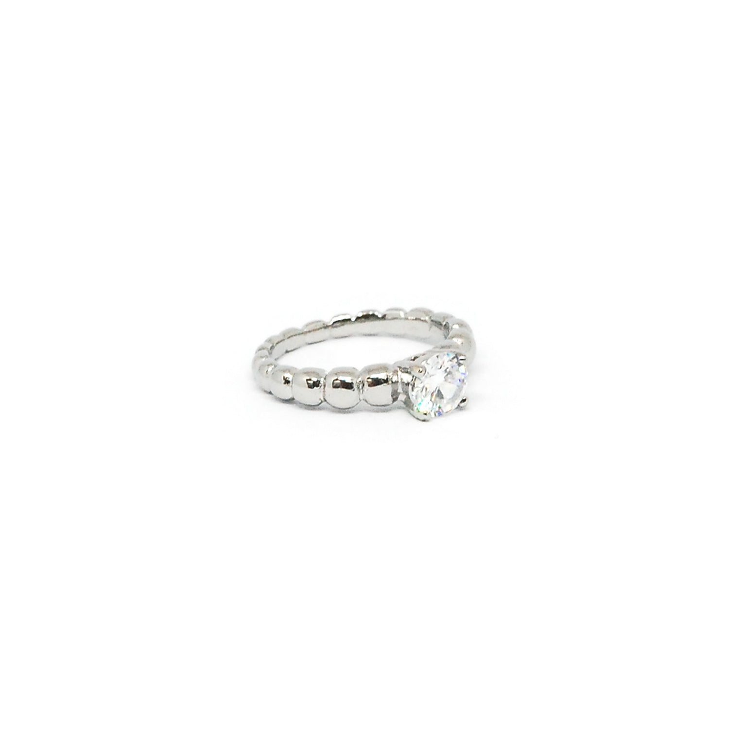 ESR 5843: Avery 0.5 Carat Solitaire Ring w/ All Around Ball Band