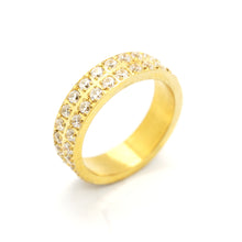 ESR 7840: Anna Gold Plated 2-Band Eternity Ring