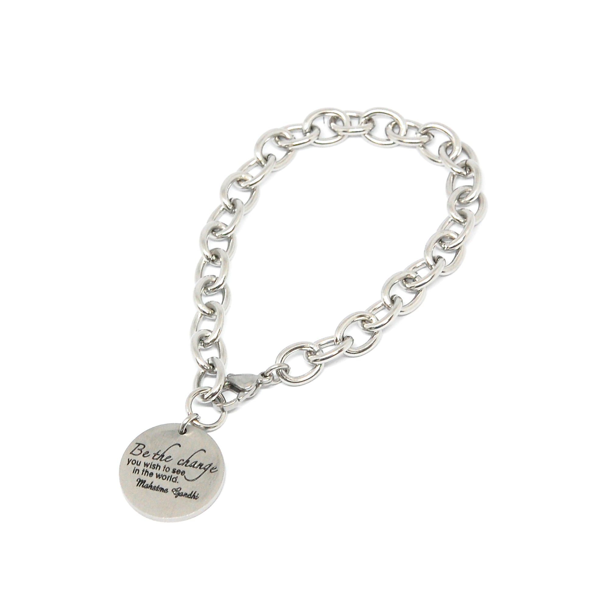 ESBL 5584: Large Linked "Be The Change" Bracelet