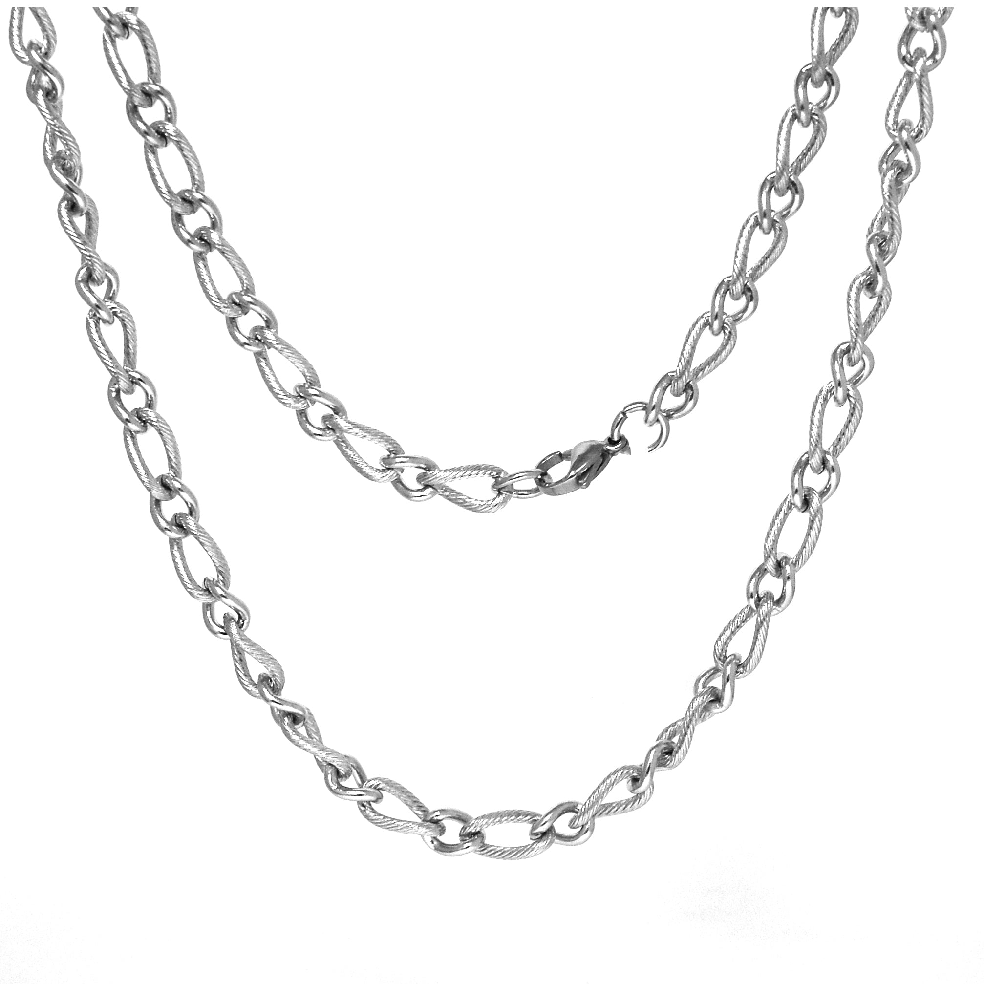 ESCH 5138: Glossy / Etched Mother & Son Chain (6mm)