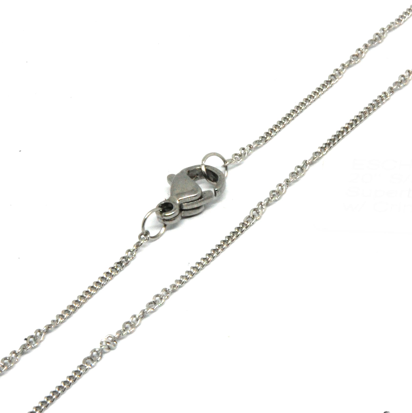 ESCH 6532: 20" Delicate Super thin Chain w/ Crimp Accents