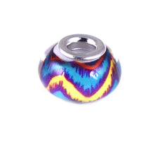 ESCM 4778: Murano Hip & Cool Charm (Blue, Yellow, Red)