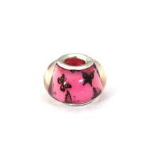 ESCM 4797: Murano Pink Butterflies (Pink, Purple)